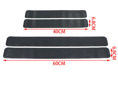 Protector de Umbral Automotriz en Fibra de Carbono - Película Antirasguños para Puertas - Image 7