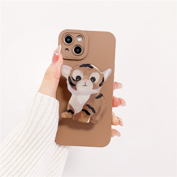 Funda para Teléfono con Diseño Tigre Óleo - Protección Suave