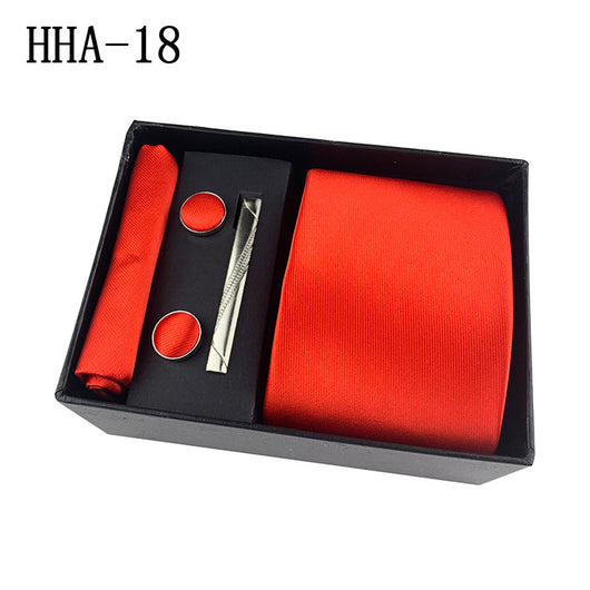 Set de Corbata Paisley con Clip y Caja de Regalo - Corbata Negra Elegante para Negocios - Image 23