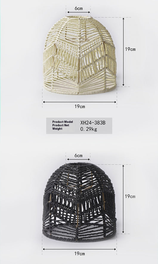 Lámpara Colgante Tejida a Mano con Cordón de Papel - Diseño Artesanal Creativo - Image 11