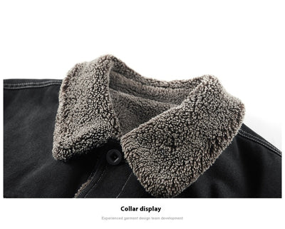 Sudadera de Mezclilla Forrada en Polar - Abrigo Grueso y Cálido para Hombre - Image 25