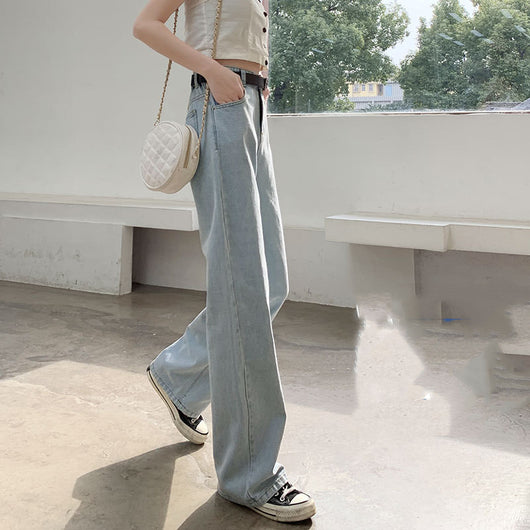 Jeans Rectos Anchos de Talle Alto para Verano - Image 20