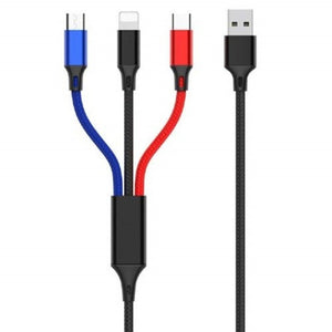 Cable de Carga Rápida Prepare Spring Tres en Uno - Image 7