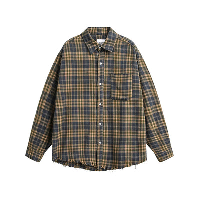 Camisa de Cuadros Vintage con Textura Brushed - Image 6