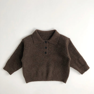 Abrigo Tejido Retro con Cuello Vuelto - Estilo Clásico Moderno