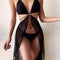 Traje de Baño Enterizo Negro Ajustado Triángulo Talla Única