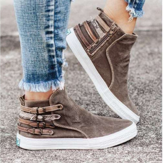 Zapatos Denim para Mujer con Hebilla Grande - Image 6