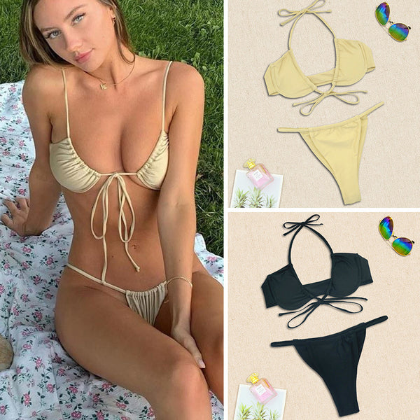 Bikini Deportivo con Diseño Asimétrico para Mujer