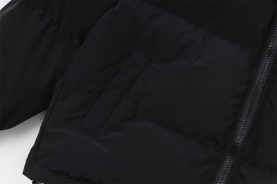Abrigo Acolchado de Algodón con Cuello Mao Estampado para Hombre - Image 29