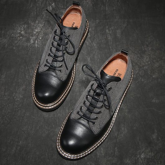 Zapatos de Cuero Retro Británico Minimalistas - Estilo Casual Versátil - Image 5