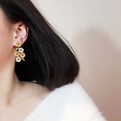 Aretes Floreales de Circonita - Elegancia Botánica para Cada Ocasión - Image 8