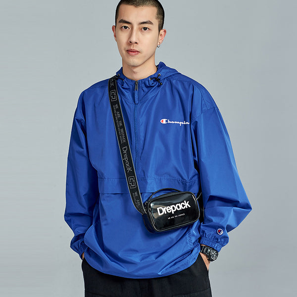 Bolso Bandolera Transparente Asimétrico con Estampado Moderno