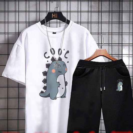 Conjunto Casual de Dos Piezas para Hombre: Playera y Shorts de Tendencia Coreana - Image 20