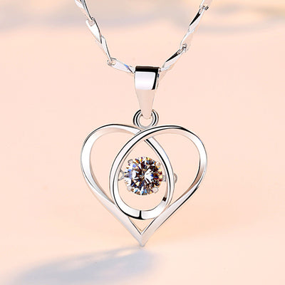 Collar de Plata Esterlina para Niña con Dije de Corazón en Clavícula - Image 5