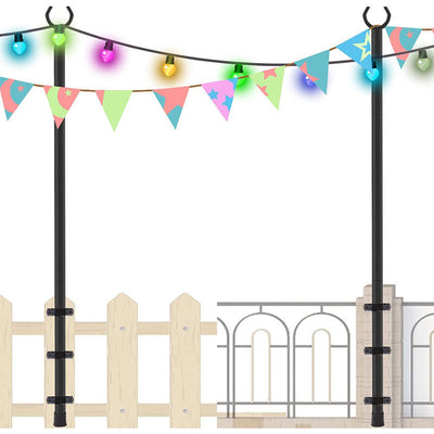 Poste de Luz LED para Jardín - Soporte Decorativo para Terrazas y Exteriores