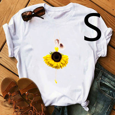 Falda Floral de Ballet Personalizada para Niña y Mujer - Manga Corta - Image 20
