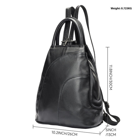 Mochila de Cuero Genuino para Mujer - Gran Capacidad y Funcionalidad - Image 4