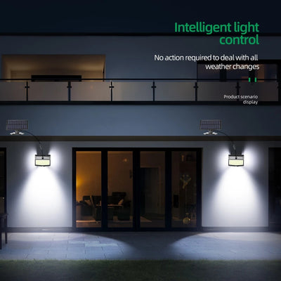 Lámpara Solar de Pared con Sensor de Movimiento 468 LED - Iluminación Exterior Inteligente - Image 3