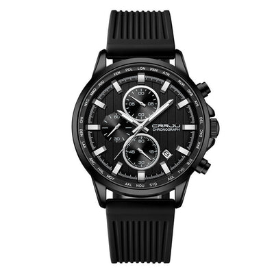 Reloj de Negocios para Hombre con Correa de Silicona y Acero Inoxidable - Image 5