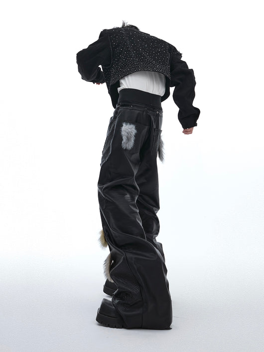 Pantalones Punk Ajustados Acampanados Tendencia - Image 9