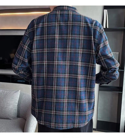 Camisa Casual Cuadros Estilo Hong Kong para Jóvenes - Image 26