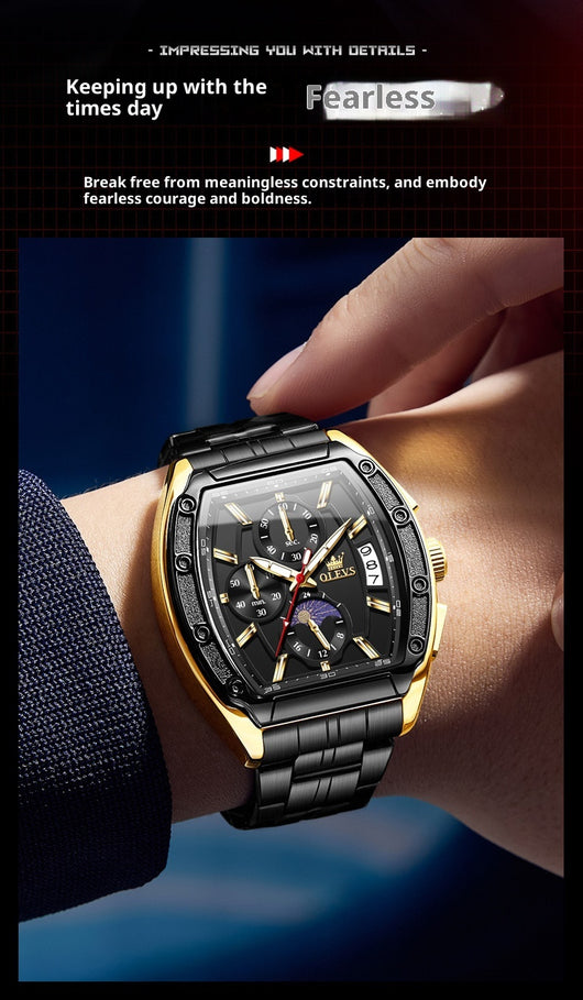 Reloj de Hombre con Correa de Acero y Esfera Luminosa - Image 19
