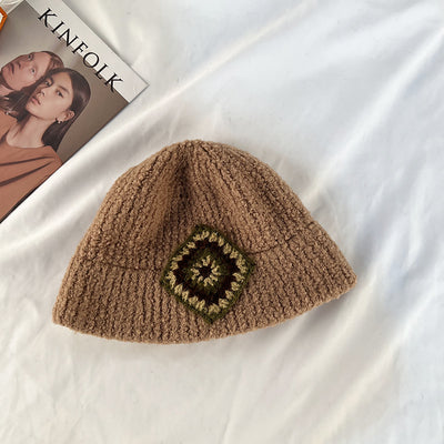 Gorro Tejido Retro para Mujer Otoño e Invierno - Image 5