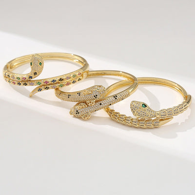 Pulsera Serpiente Diseño Personalizado para Mujer Chapada en Cobre - Image 13