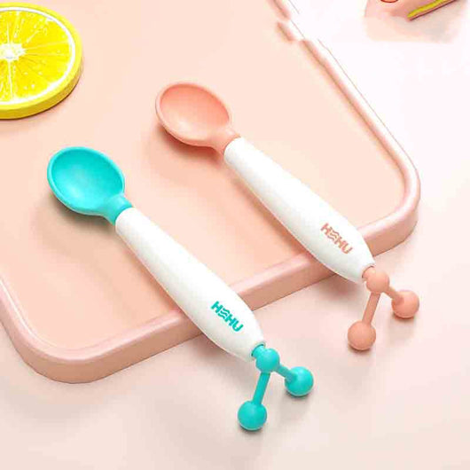 Cuchara de Entrenamiento para Bebé con Balance Antiderrames