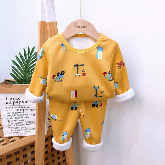 Conjunto Térmico de Cintura Alta con Forro de Terciopelo para Bebé - Image 3