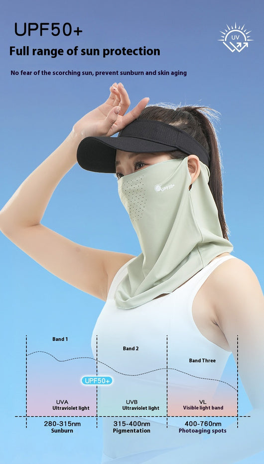 Máscara Protectora UV para Mujeres con Cobertura de Cuello y Orejas - Image 34