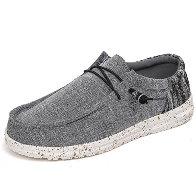 Zapatos Casuales de Lona Transpirable con Diseño Patchwork para Hombre - Image 8