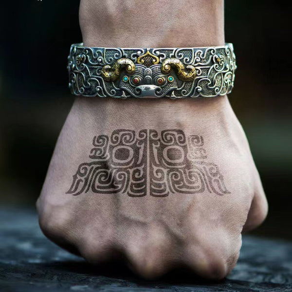 Pulsera Dominante Estilo Chino - Joya de Poder y Elegancia