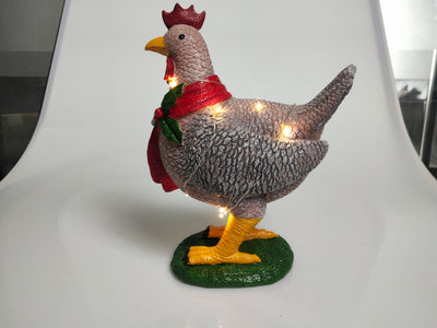 Gallina Navideña con Bufanda - Decoración Festiva - Image 13