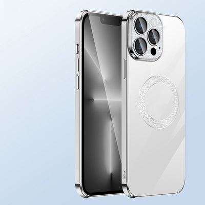 Funda Telefónica con Diamantes Electrochapados y Protector de Lente - Image 13