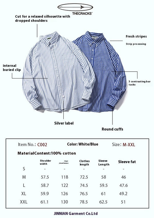 Camisa Holgada de Cuadros para Hombre con Solapas y Mangas Largas - Image 6