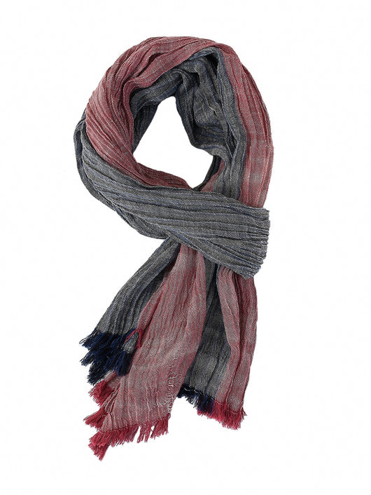 Bufanda Hombre Rayas Primavera Verano - Diseño Bicolor Versátil - Image 45