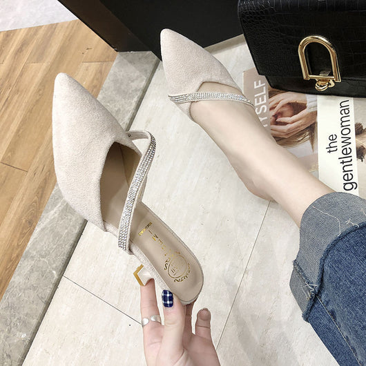 Sandalias y Pantuflas de Tacón Stiletto Puntiagudo para Mujer - Image 10