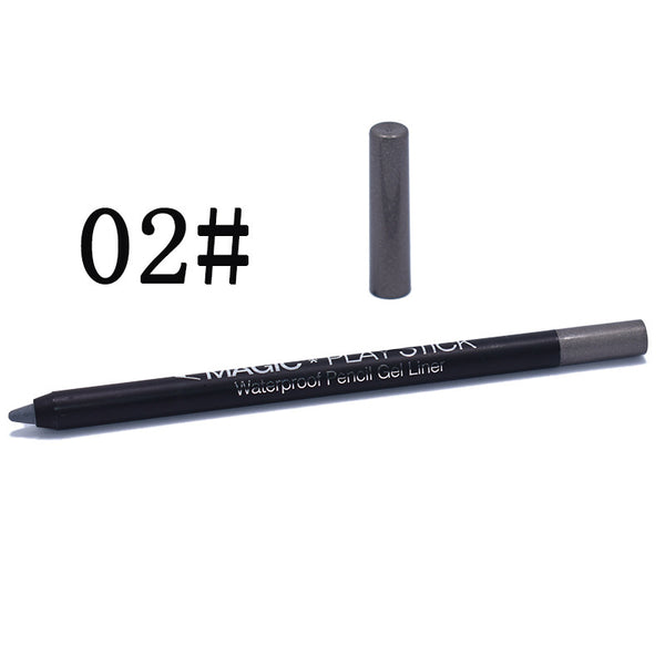 Lápiz Delineador 12 Colores Perla para Ojos - Línea de Agua Sedosa - Image 4