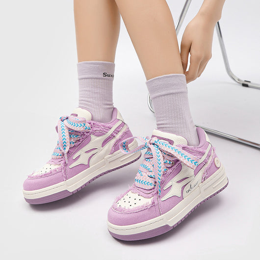 Zapatillas Deportivas Mujer Lavanda Suela Gruesa Estilo Casual - Image 9