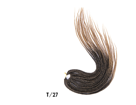 Peluca Sintética Trenzas Sucias 16 Pulgadas - Estilo Tres Trenzas Alargado - Image 20