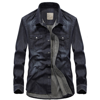 Camisa Vaquera Casual de Manga Larga para Hombre - Image 2