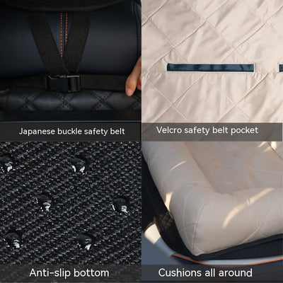 Cama Trasera para Perros en Auto - Colchoneta Khaki Impermeable - Image 5