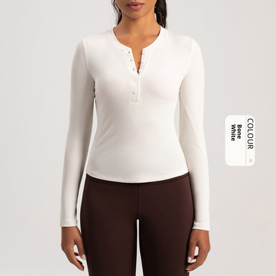 Playera Deportiva de Manga Larga para Yoga y Running - Image 4