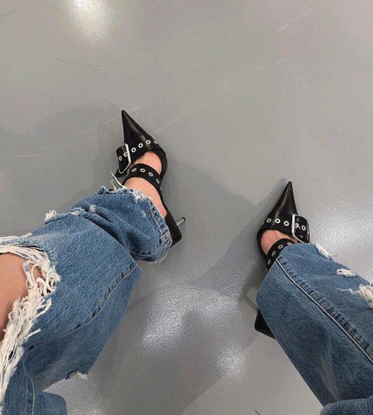 Tacones Altos con Hebilla Metálica - Image 18