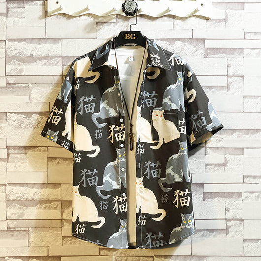 Chaqueta Camisa Casual con Estampado para Hombre - Image 3