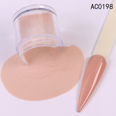 Polvo de Extensión de Uñas Acrílicas Tallado Infiltrante Tono Piel Nude Cristal - Image 19