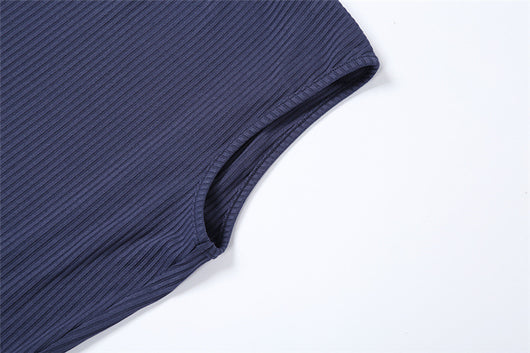 Vestido Asimétrico Elegante de Espalda Abierta con Ajuste Ceñido - Image 16