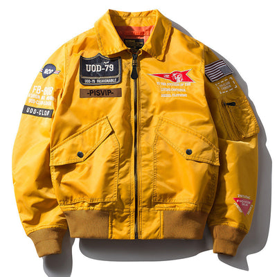 Chaqueta Casual Tipo Aviador con Cuello Alto para Hombre - Image 3
