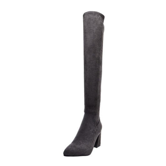 Botas de Invierno Caña Alta para Mujer con Forro Polar y Elástico - Image 2